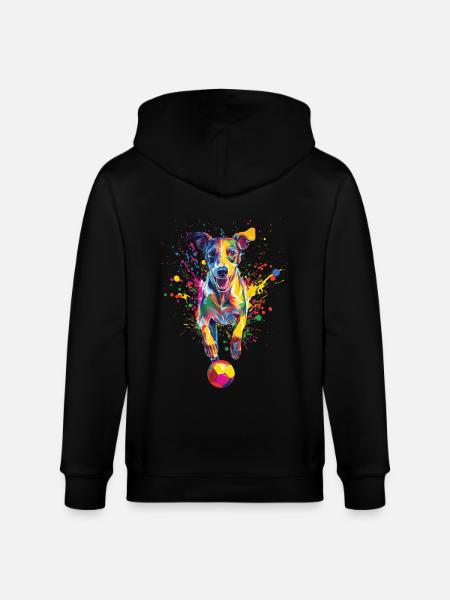 Whippet - Stanley/Stella Unisex Bio-Kapuzenjacke CULTIVATOR - Schwarz