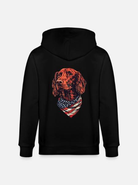 Irish Setter - Stanley/Stella Unisex Bio-Kapuzenjacke CULTIVATOR - Schwarz