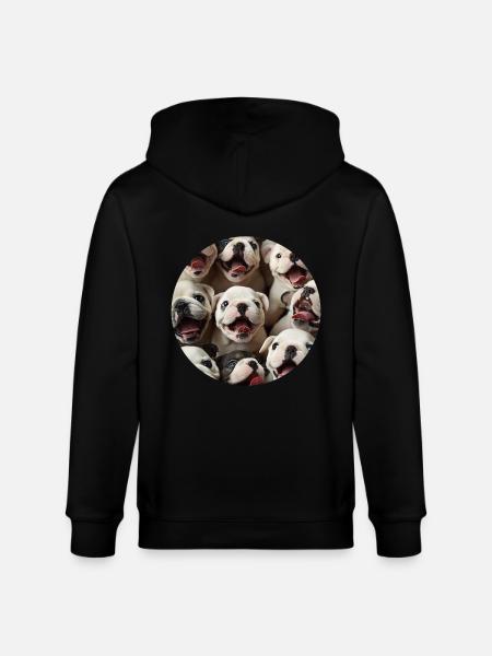 Bulldogge - Stanley/Stella Unisex Bio-Kapuzenjacke CULTIVATOR - Schwarz