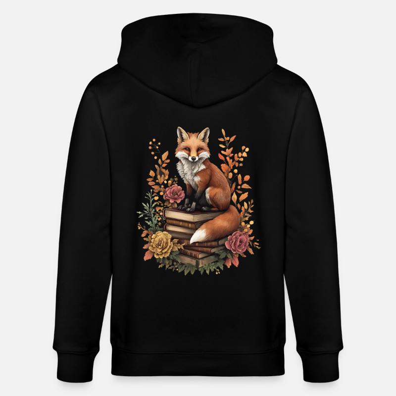 Fuchs - Stanley/Stella Unisex Bio-Kapuzenjacke CULTIVATOR  - Schwarz
