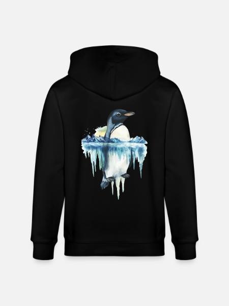 Pinguin - Stanley/Stella Unisex Bio-Kapuzenjacke CULTIVATOR - Schwarz