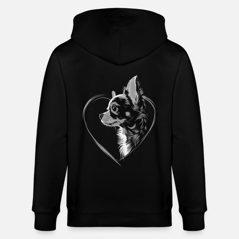 Chihuahua - Stanley/Stella Unisex Bio-Kapuzenjacke CULTIVATOR - Schwarz