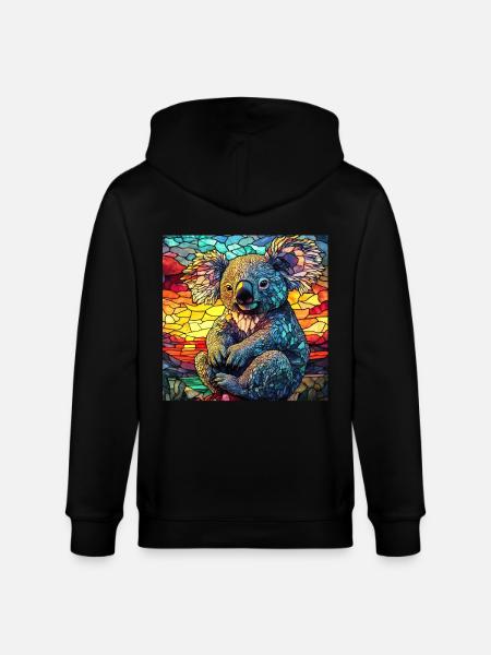 Koala - Stanley/Stella Unisex Bio-Kapuzenjacke CULTIVATOR - Schwarz