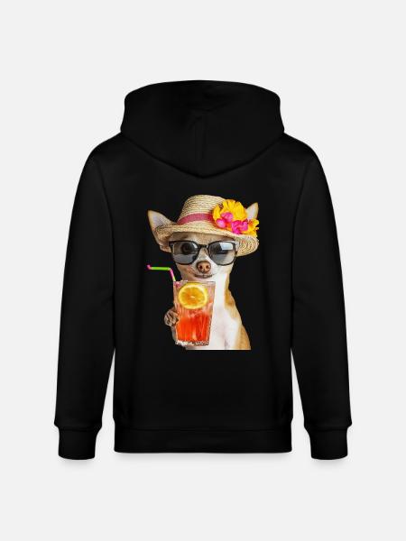 Chihuahua - Stanley/Stella Unisex Bio-Kapuzenjacke CULTIVATOR - Schwarz