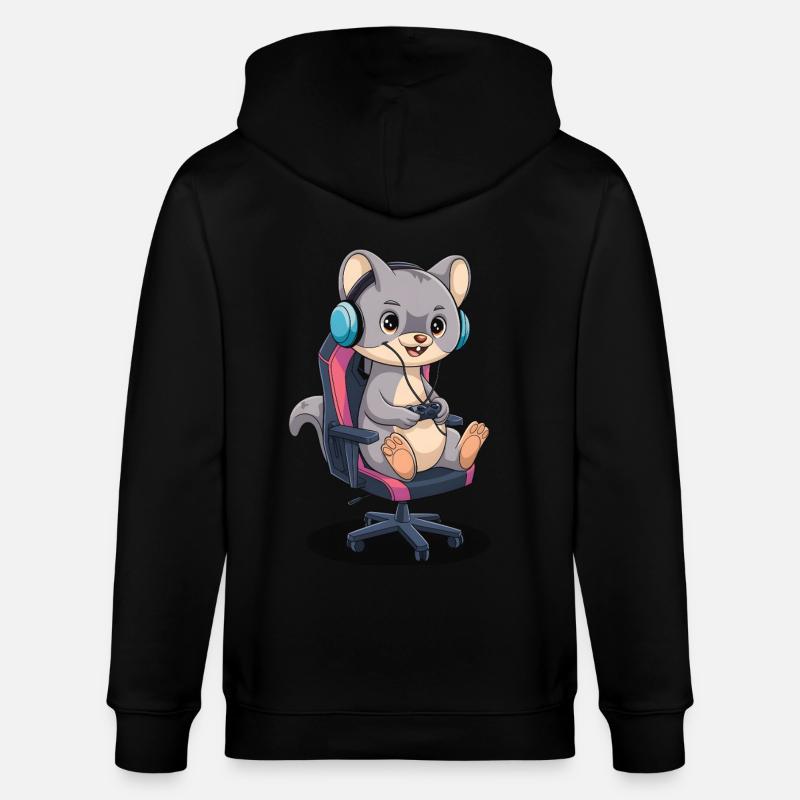 Wiesel - Stanley/Stella Unisex Bio-Kapuzenjacke CULTIVATOR  - Schwarz
