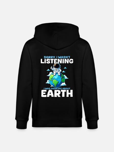Erde Planet - Stanley/Stella Unisex Bio-Kapuzenjacke CULTIVATOR  - Schwarz
