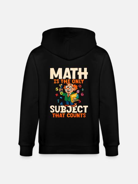 Math - Stanley/Stella CULTIVATOR Unisex Organic Hooded Jacket - black