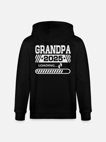 Grandpa 2025 loading - Stanley/Stella CULTIVATOR Unisex Organic Hooded Jacket - black