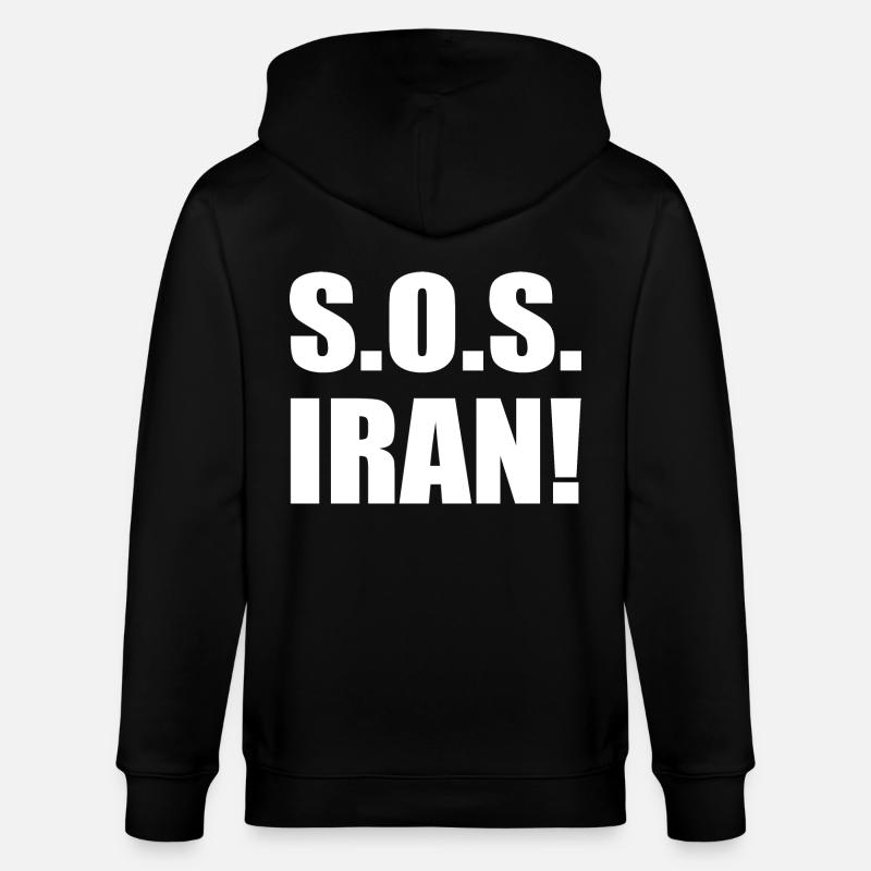 Sos iran - Stanley/Stella Unisex Bio-Kapuzenjacke CULTIVATOR - Schwarz