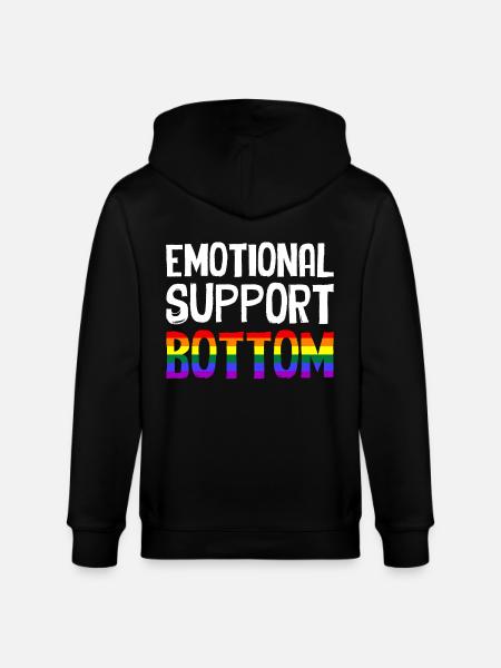 Emotional Support Bottom - Stanley/Stella Unisex Bio-Kapuzenjacke CULTIVATOR  - Schwarz