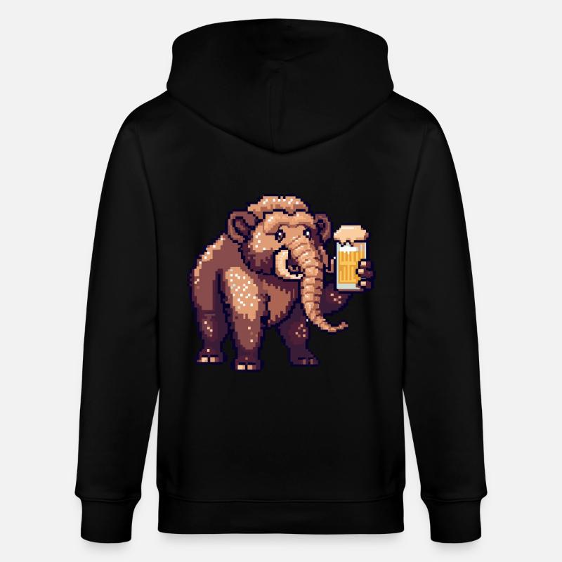 Mammut Pixel Beer - Stanley/Stella CULTIVATOR Unisex Organic Hooded Jacket - black