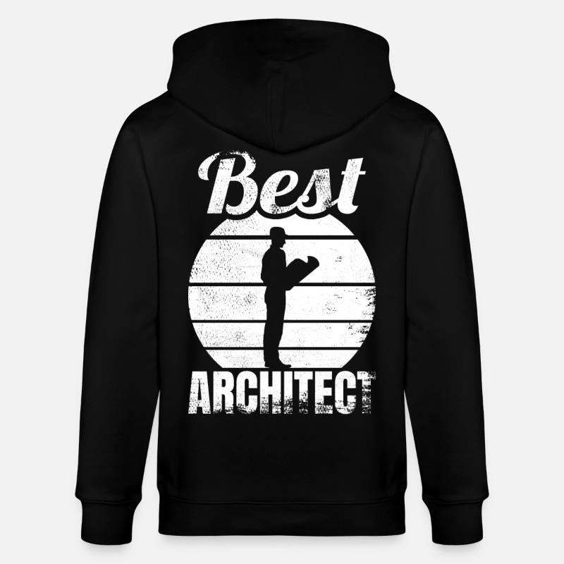 Bester Architekt - Stanley/Stella Unisex Bio-Kapuzenjacke CULTIVATOR  - Schwarz
