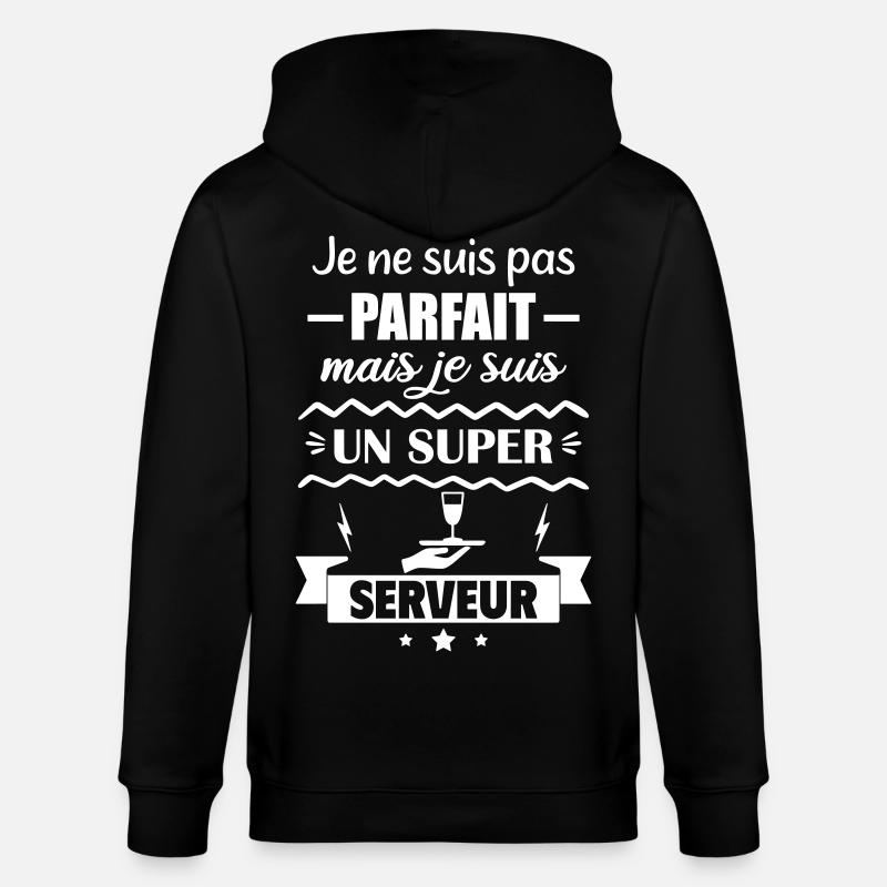 Nicht perfekt, aber toller Server - Stanley/Stella Unisex Bio-Kapuzenjacke CULTIVATOR  - Schwarz