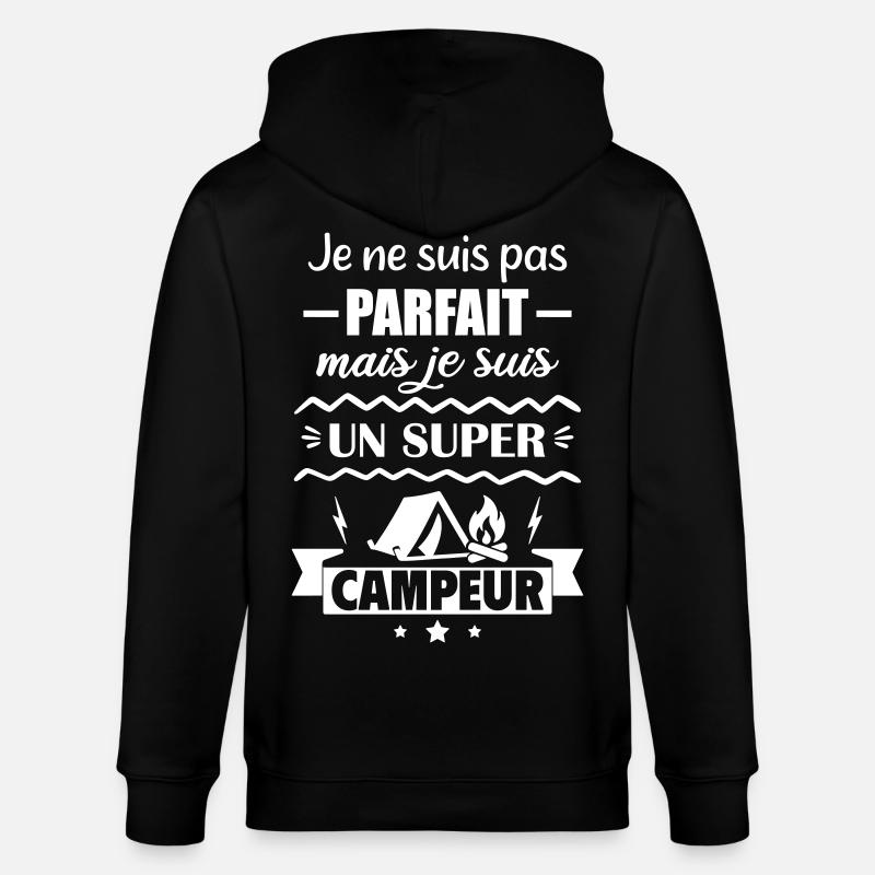 Pas parfait mais super campeur - Veste à capuche bio CULTIVATOR Stanley/Stella Unisexe - noir