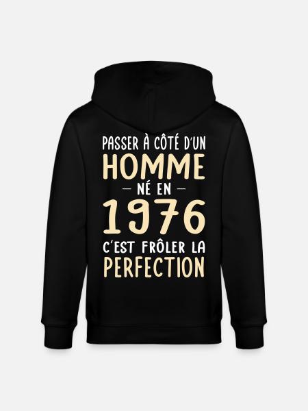 Né en 1976 – Frôler la perfection - Veste à capuche bio CULTIVATOR Stanley/Stella Unisexe - noir