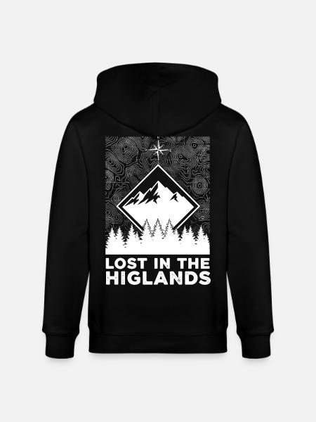 Perdu dans les Highlands - Veste à capuche bio CULTIVATOR Stanley/Stella Unisexe - noir