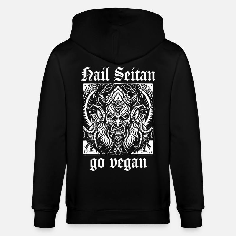 HAIL SEITAN - devenez végétalien - Veste à capuche bio CULTIVATOR Stanley/Stella Unisexe - noir