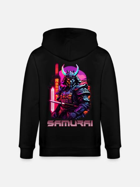 samurai - Stanley/Stella CULTIVATOR Unisex Organic Hooded Jacket - black