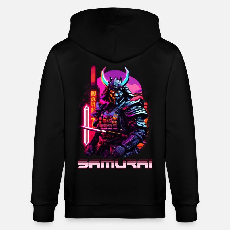 samouraï - Veste à capuche bio CULTIVATOR Stanley/Stella Unisexe - noir