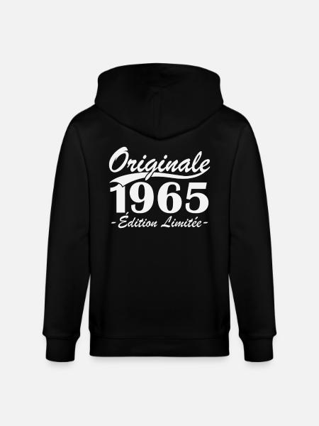 Originale 1965 édition limitée - Veste à capuche bio CULTIVATOR Stanley/Stella Unisexe - noir