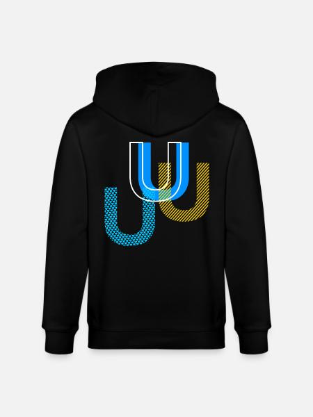 U Buchstabe - Stanley/Stella Unisex Bio-Kapuzenjacke CULTIVATOR  - Schwarz