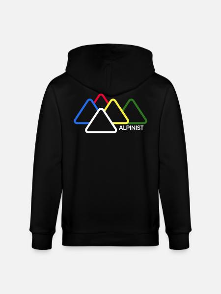 mountaineer alpinist trade-climbing bergfex mountains - Stanley/Stella CULTIVATOR Unisex Organic Hooded Jacket - black