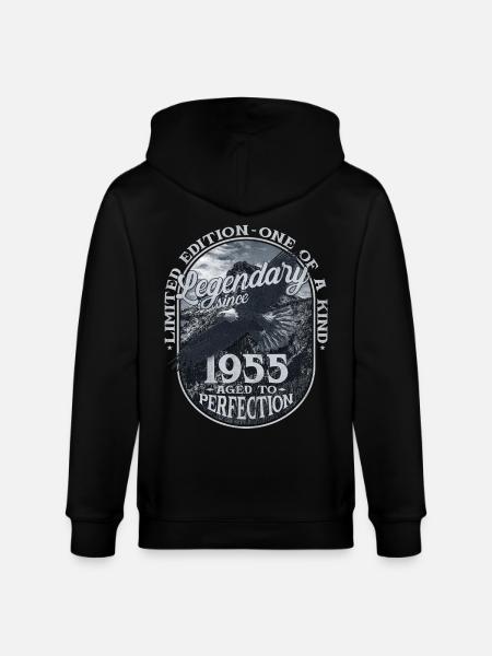 Legendary since 1955 - Stanley/Stella CULTIVATOR Unisex Organic Hooded Jacket - black