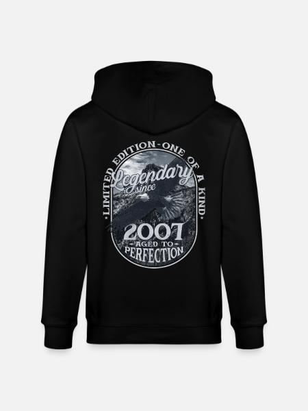 Legendary since 2007 - Stanley/Stella CULTIVATOR Unisex Organic Hooded Jacket - black