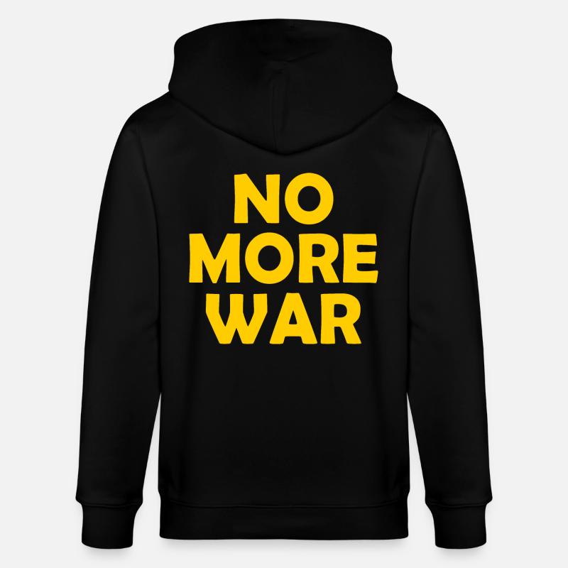 No more war - Veste à capuche bio CULTIVATOR Stanley/Stella Unisexe - noir