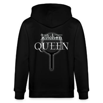 kitchen queen - Stanley/Stella Unisex Bio-Kapuzenjacke CULTIVATOR  - Schwarz - Hinten - Anna (173cm)