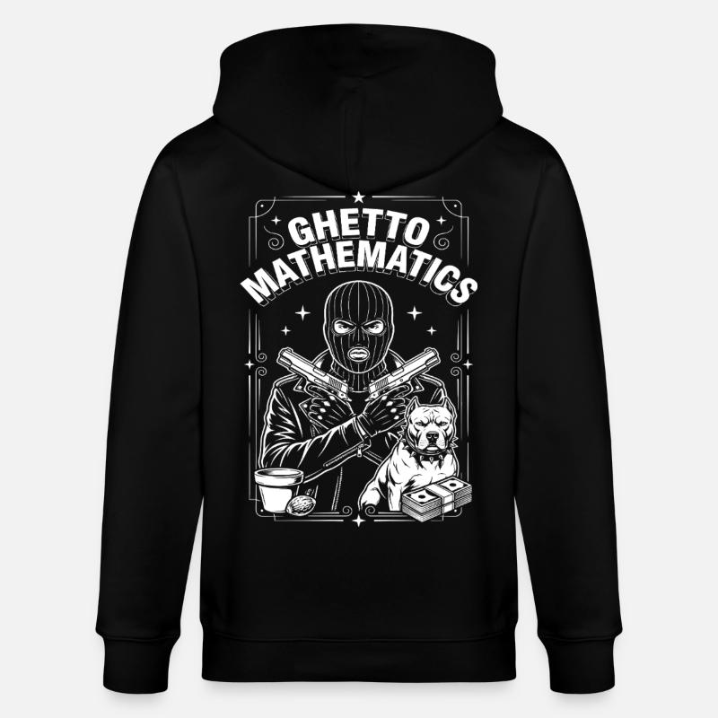 Ghetto Mathematics - Stanley/Stella Unisex Bio-Kapuzenjacke CULTIVATOR  - Schwarz