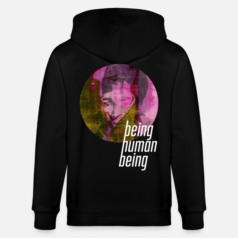 ThinkBick_being_human_being_2026_4 - Stanley/Stella CULTIVATOR  Unisex Organic Hooded Jacket - black
