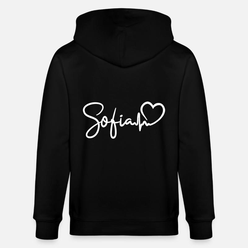 Sofia Herzschlag Bulgarien Sofia - Stanley/Stella Unisex Bio-Kapuzenjacke CULTIVATOR  - Schwarz