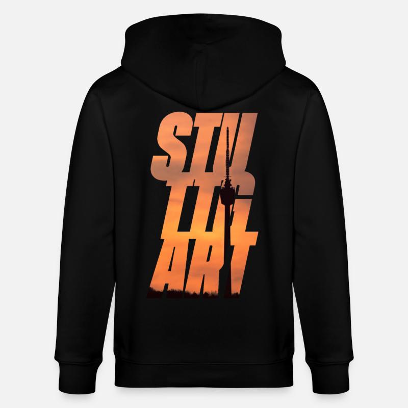 Stuttgart - Stanley/Stella Unisex Bio-Kapuzenjacke CULTIVATOR  - Schwarz