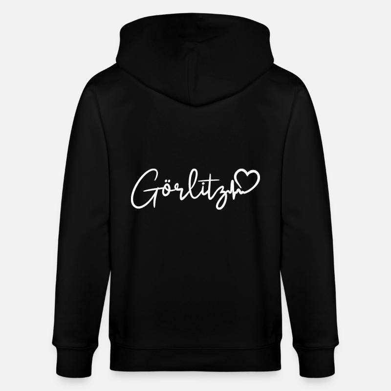 Görlitz Herzschlag - Stanley/Stella Unisex Bio-Kapuzenjacke CULTIVATOR  - Schwarz