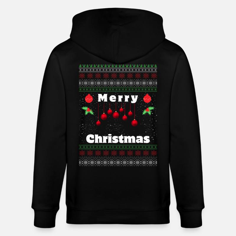 Noël 10 - Veste à capuche bio CULTIVATOR Stanley/Stella Unisexe - noir