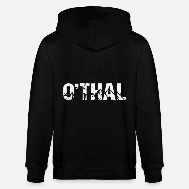 O'thal Oberwiesenthal Berge - Stanley/Stella Unisex Bio-Kapuzenjacke CULTIVATOR - Schwarz
