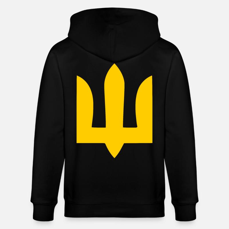 Ukraine - Stanley/Stella Unisex Bio-Kapuzenjacke CULTIVATOR  - Schwarz