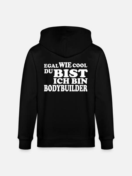 Bodybuilder - Stanley/Stella Unisex Bio-Kapuzenjacke CULTIVATOR  - Schwarz