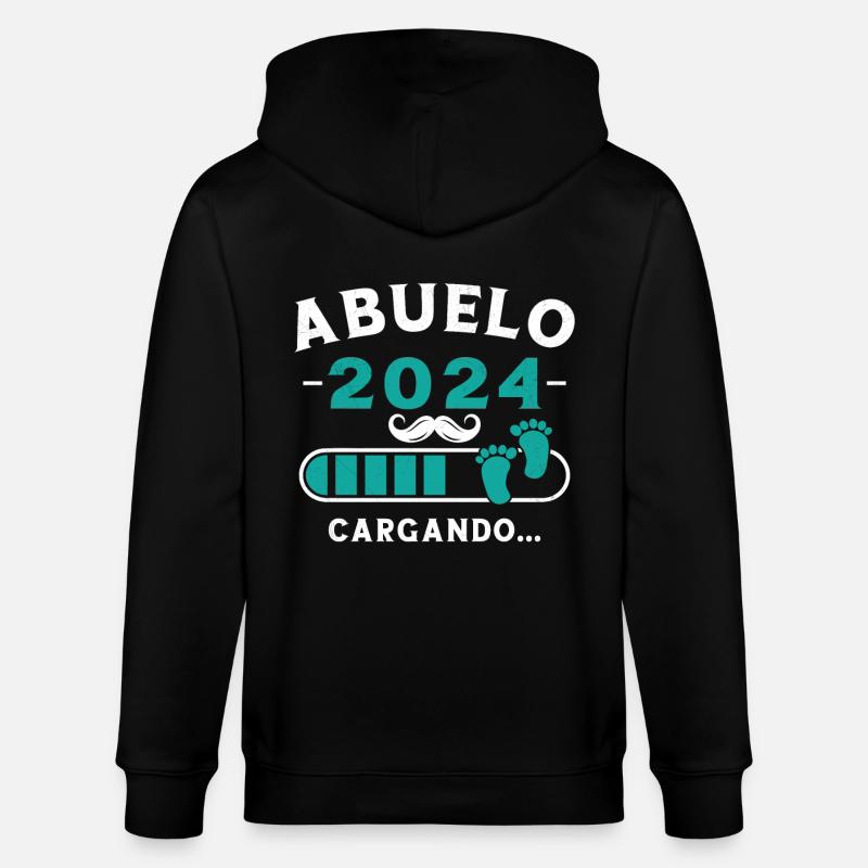 Grandpa 2024 Loading - Stanley/Stella CULTIVATOR  Unisex Organic Hooded Jacket - black