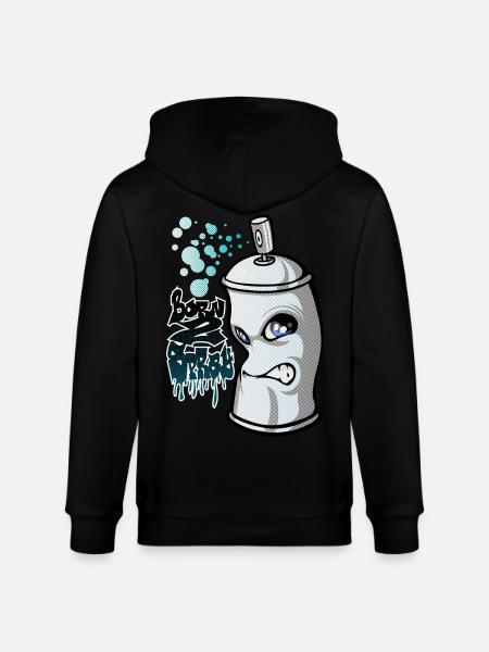 Spray and graffiti - Veste à capuche bio CULTIVATOR Stanley/Stella Unisexe - noir