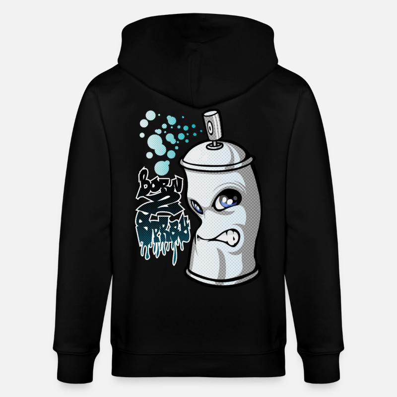 Spray and graffiti - Veste à capuche bio CULTIVATOR Stanley/Stella Unisexe - noir