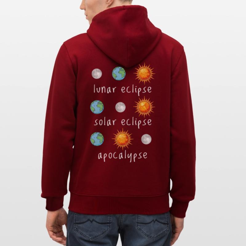 Lunar Eclipse Solar Eclipse Apocalypse Humor Stanley/Stella CULTIVATOR  Unisex Organic Hooded Jacket