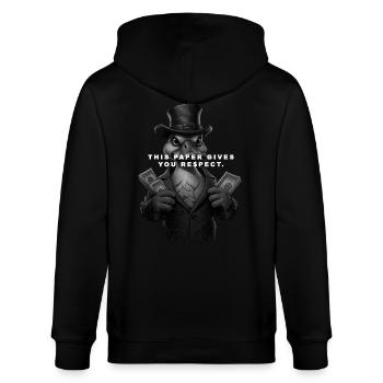 CE DOCUMENT VOUS DONNE UN REVENU - Veste à capuche bio CULTIVATOR Stanley/Stella Unisexe - noir - Dos - Anna (173cm)
