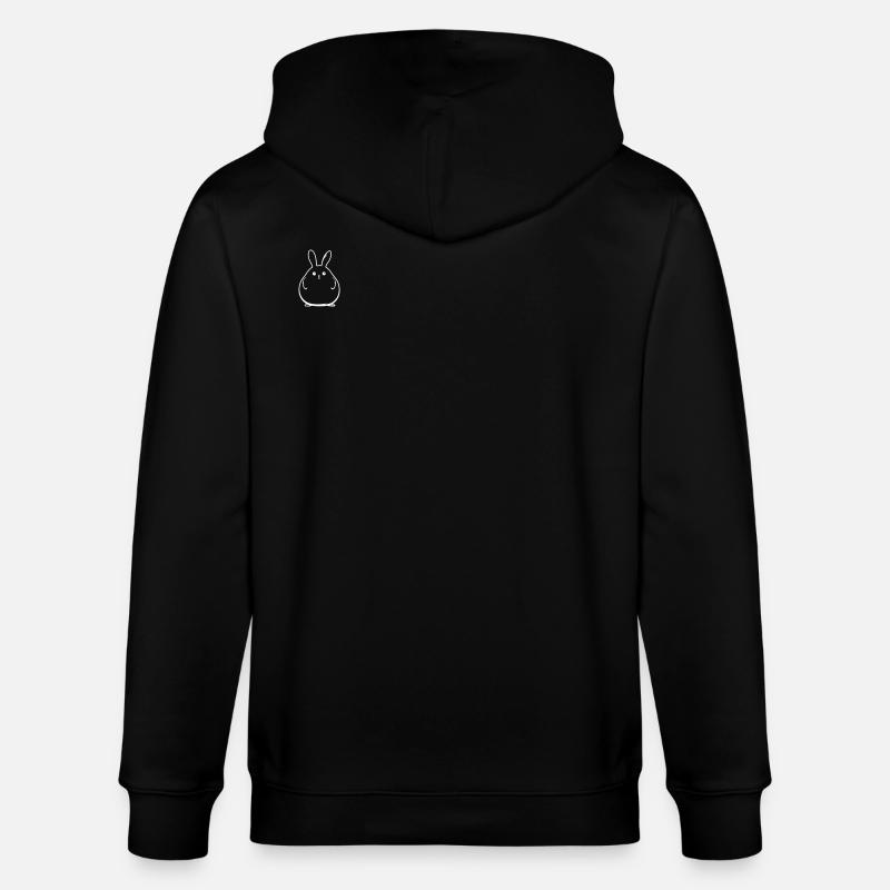 Bunny Funny Easter - Stanley/Stella CULTIVATOR  Unisex Organic Hooded Jacket - black