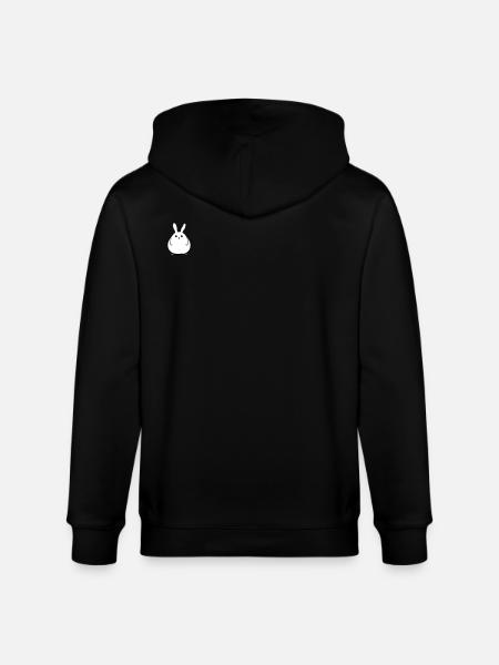 Bunny Funny Easter - Stanley/Stella CULTIVATOR  Unisex Organic Hooded Jacket - black