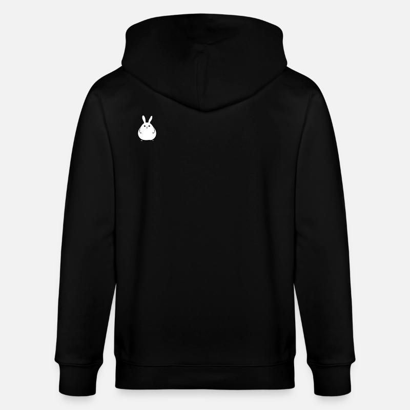 Bunny Funny Easter - Stanley/Stella CULTIVATOR  Unisex Organic Hooded Jacket - black