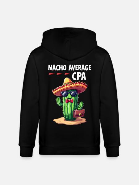 Plus qu’un simple comptable, cactus - Veste à capuche bio CULTIVATOR Stanley/Stella Unisexe - noir