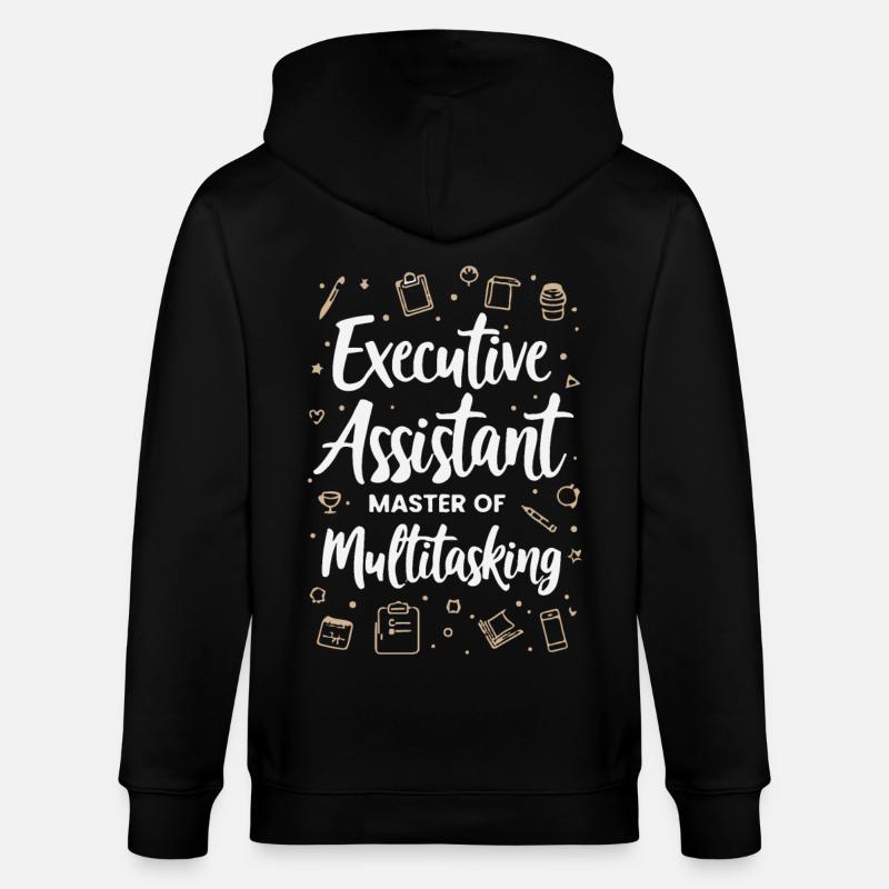 Assistent der Geschäftsführung Multitasking Expert - Stanley/Stella Unisex Bio-Kapuzenjacke CULTIVATOR  - Schwarz