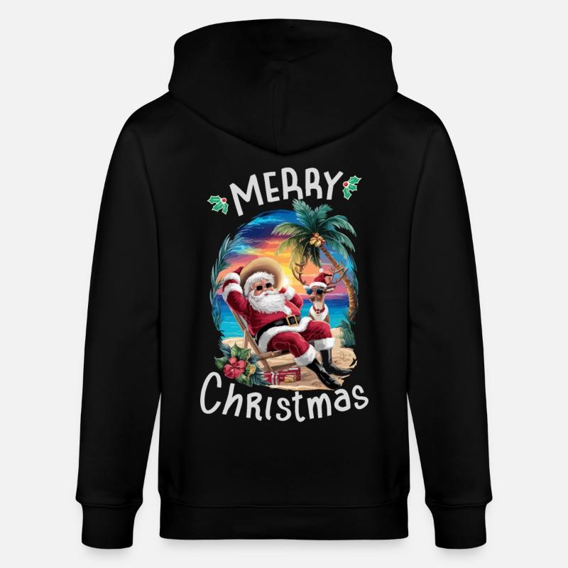 Weihnachten im Juli - Stanley/Stella Unisex Bio-Kapuzenjacke CULTIVATOR  - Schwarz